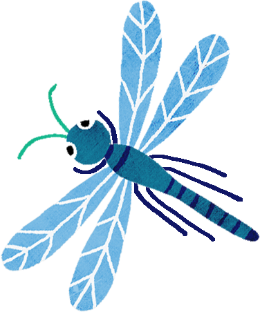 Libelula azul